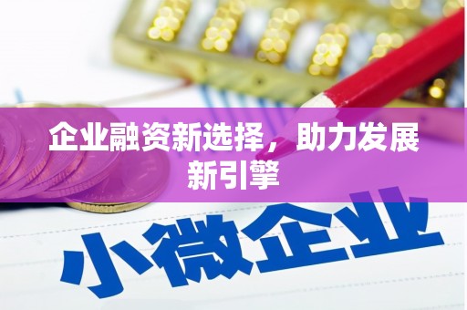 鄱阳企业融资新选择，助力发展新引擎