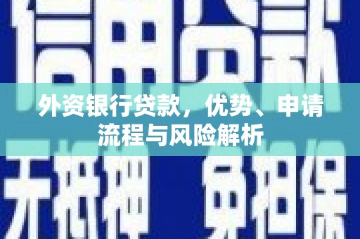 鄱阳外资银行贷款，优势、申请流程与风险解析
