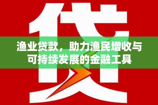 鄱阳渔业贷款，助力渔民增收与可持续发展的金融工具