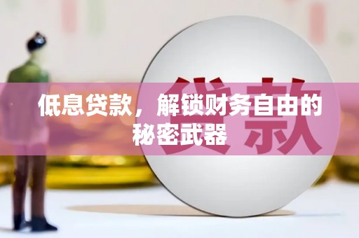 鄱阳低息贷款，解锁财务自由的秘密武器