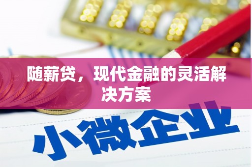 鄱阳随薪贷，现代金融的灵活解决方案