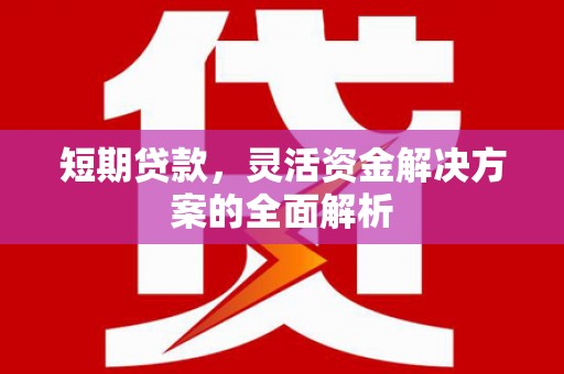 鄱阳短期贷款，灵活资金解决方案的全面解析