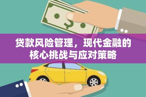鄱阳贷款风险管理，现代金融的核心挑战与应对策略