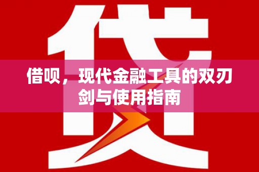 鄱阳借呗，现代金融工具的双刃剑与使用指南