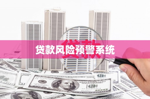 鄱阳贷款风险预警系统