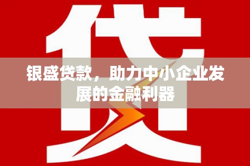 鄱阳银盛贷款，助力中小企业发展的金融利器