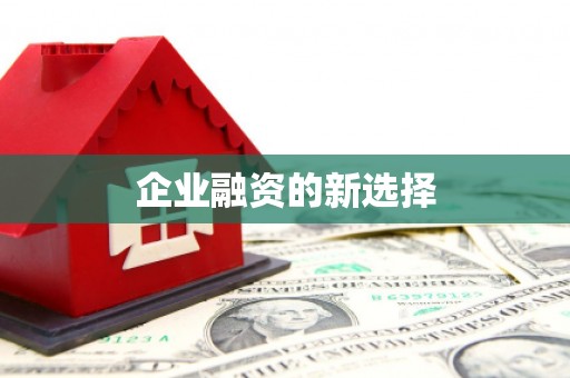 鄱阳企业融资的新选择