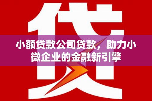 鄱阳小额贷款公司贷款，助力小微企业的金融新引擎