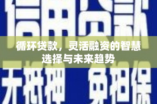 鄱阳循环贷款，灵活融资的智慧选择与未来趋势