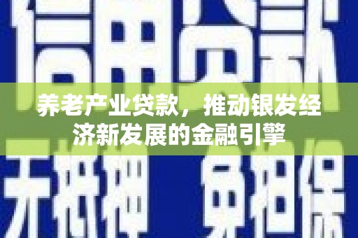鄱阳养老产业贷款，推动银发经济新发展的金融引擎