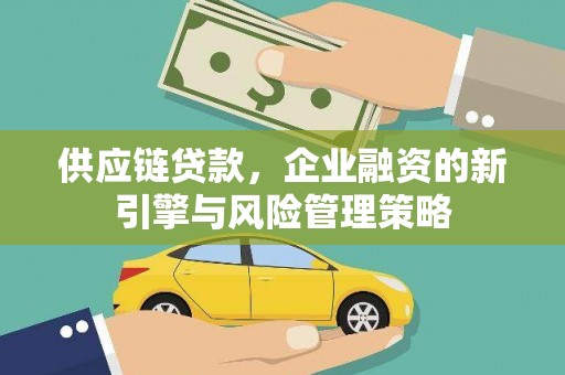 鄱阳供应链贷款，企业融资的新引擎与风险管理策略