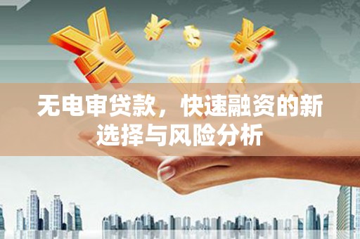鄱阳无电审贷款，快速融资的新选择与风险分析