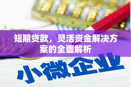 鄱阳短期贷款，灵活资金解决方案的全面解析