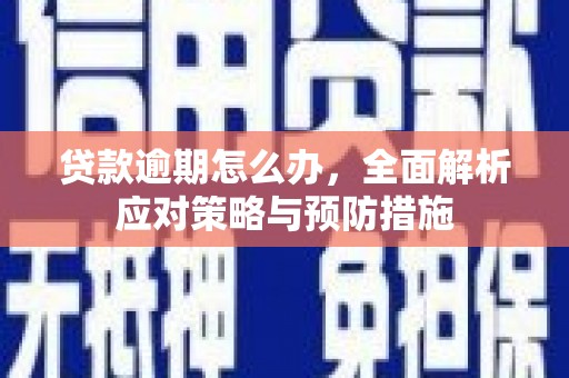 鄱阳贷款逾期怎么办，全面解析应对策略与预防措施