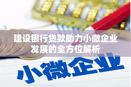 鄱阳建设银行贷款助力小微企业发展的全方位解析