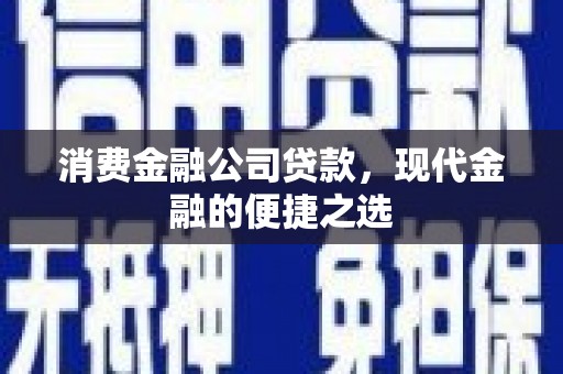 鄱阳消费金融公司贷款，现代金融的便捷之选